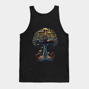 Mushroom Tree of Life Tank Top